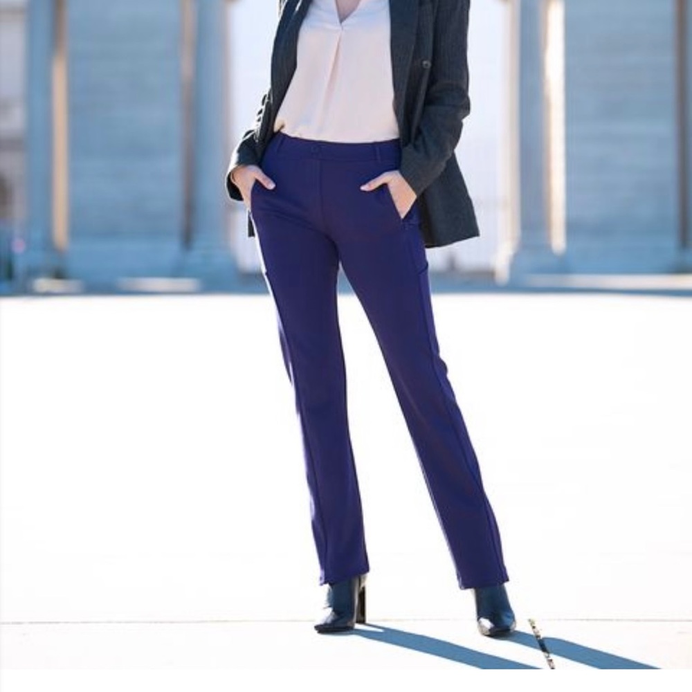 Betabrand Amethyst straight leg dress yoga pants